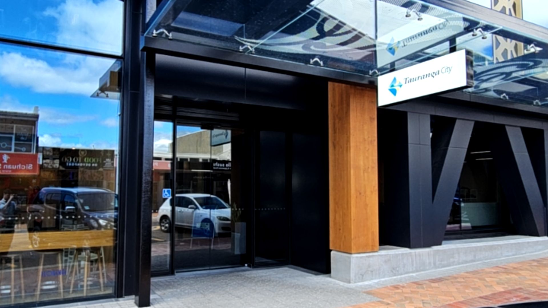 Tauranga Council Building - wheelchair mobility scooter