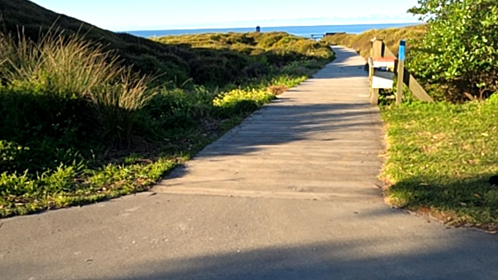 Cutterscove Beach - wheelchair mobility scooter