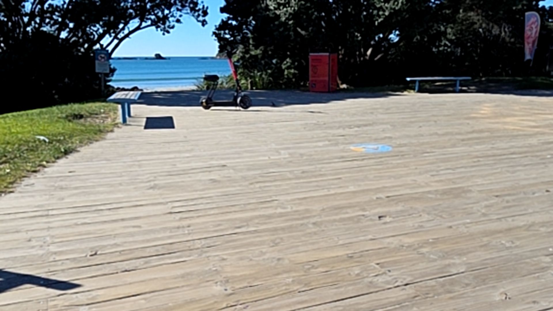 Mount Maunganui Main Beach - wheelchair mobility scooter