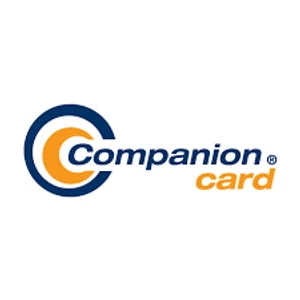 The companion card logo with two cercled creating C's around the C in companion