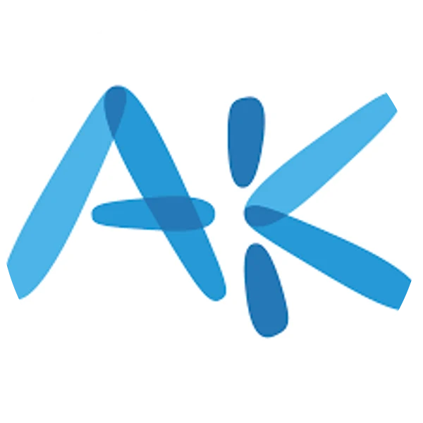 Aktive Auckland's logo with interconnecting ovals creating an A and K